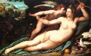 ALLORI Alessandro Venus and Cupid oil on canvas